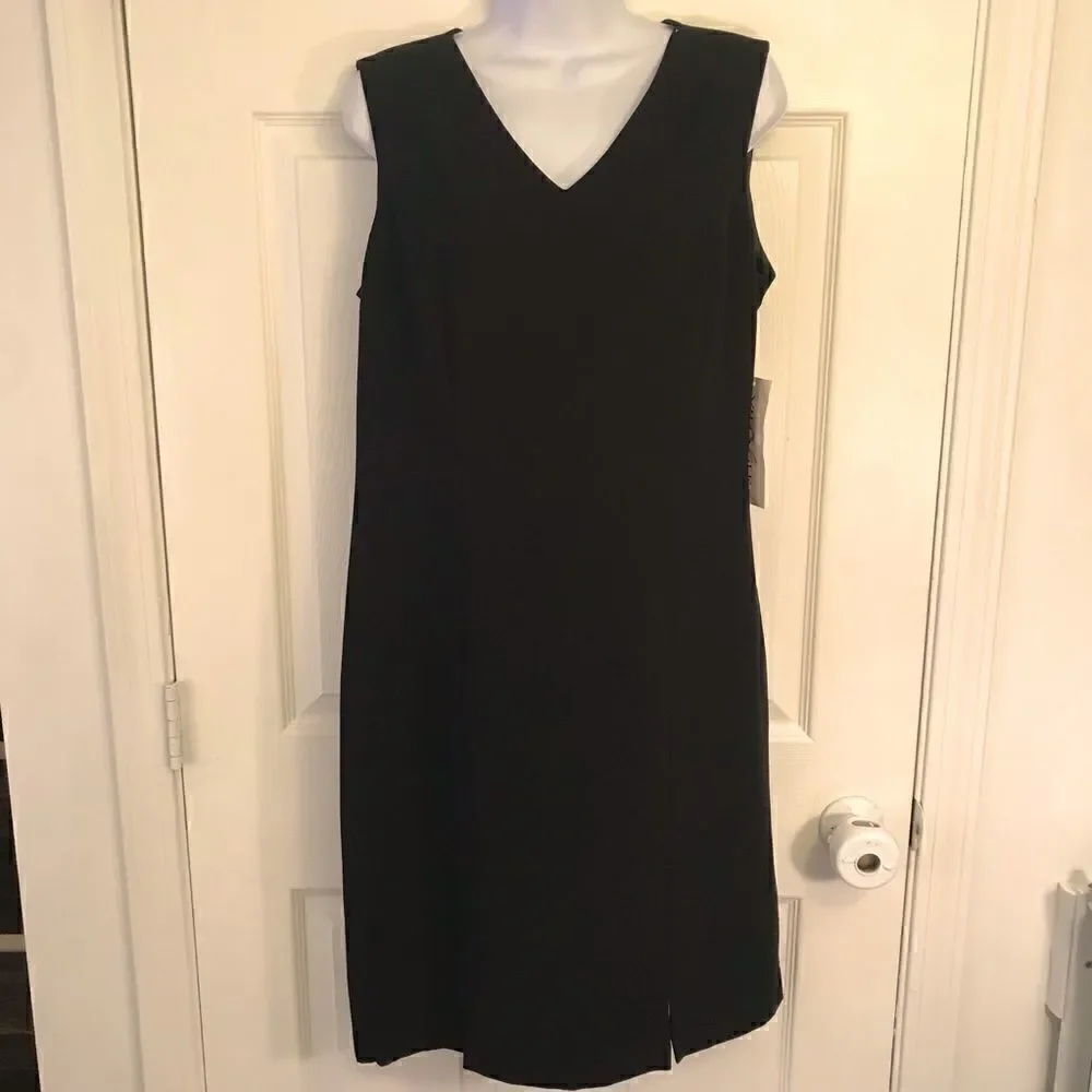 NWT Black Villager Size 14 Beautiful Shift Dress!